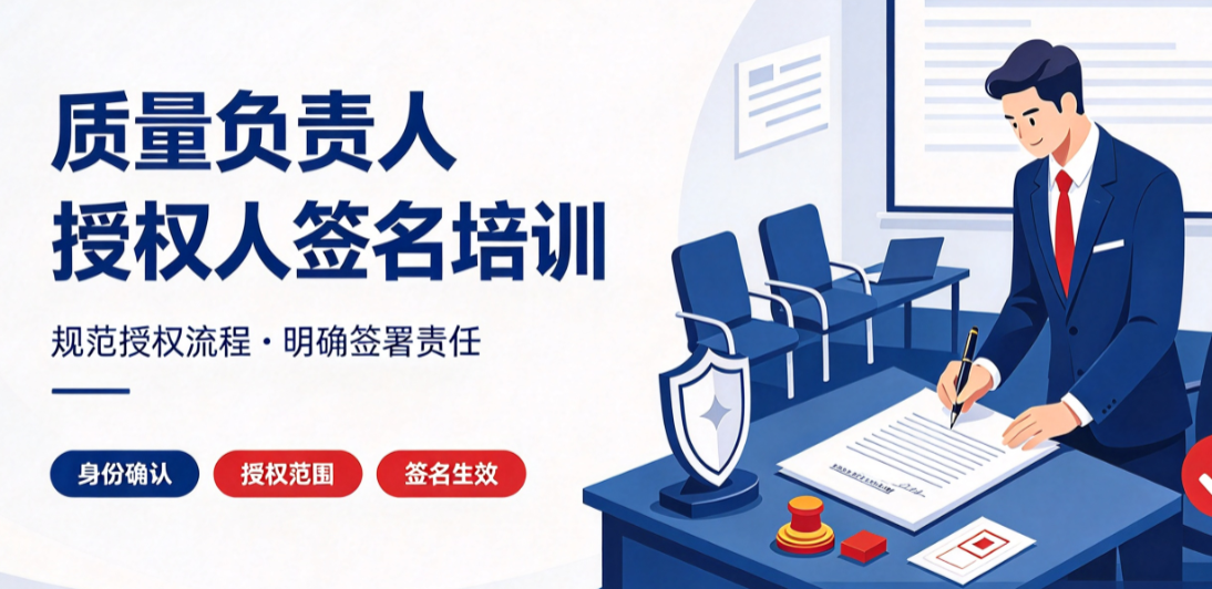 质量负责人授权人签名培训